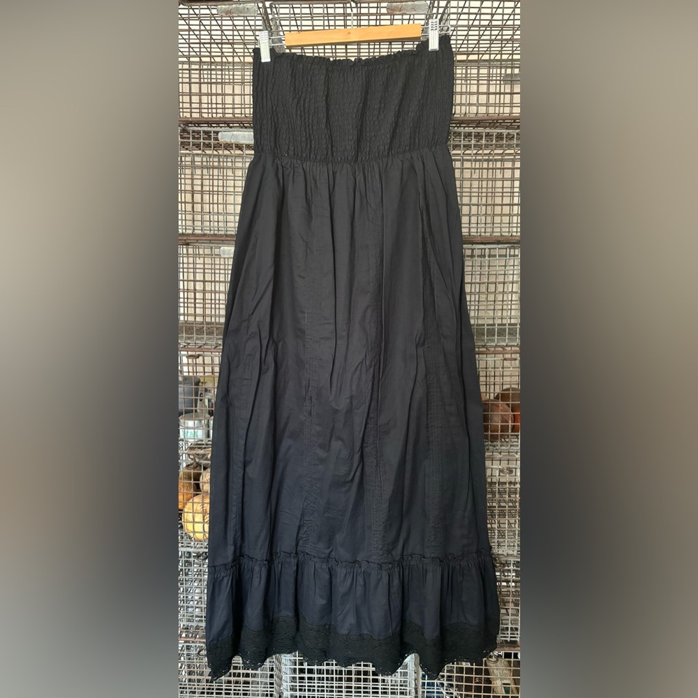 Mercer & Madison boho maxi dress with embroidery and crochet lace